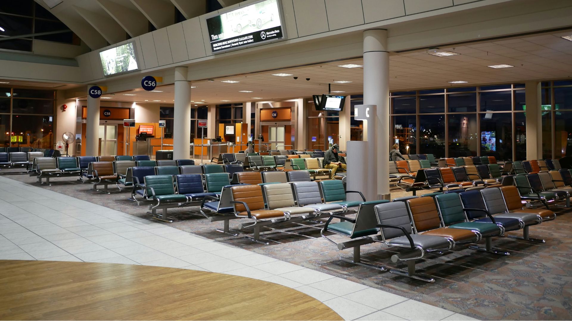 Waiting area heating schedule control