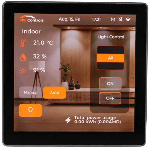 light and power outlet display